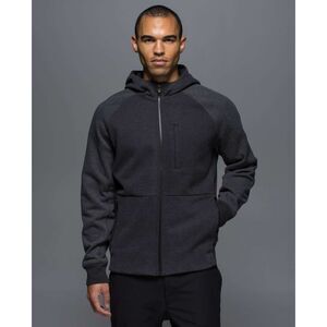 LULULEMON Best Coast Dark Gray Full Zip Hoodie Sweater Jacket Size L